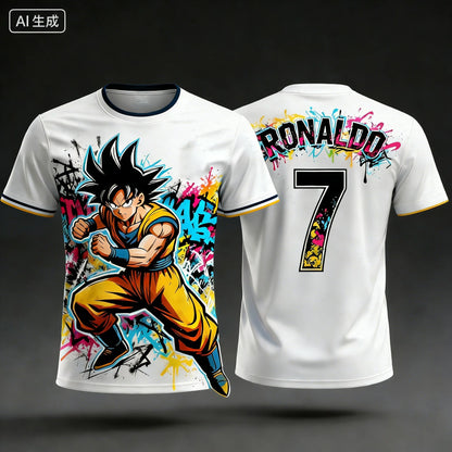 2026 New Arrivals Dragon Ball Z Goku Vegeta Special Edition Football Jersey Ronaldo No.7 Football T-shirt Fan Special Jersey top