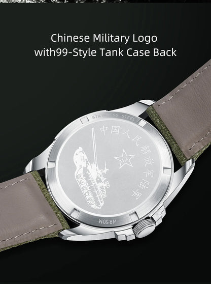 Seagull D581 Men's Automatic Mechanical Watch Military Retro Fashion Clock  Luminous Waterproof Sport Wristwatch Mens Gift