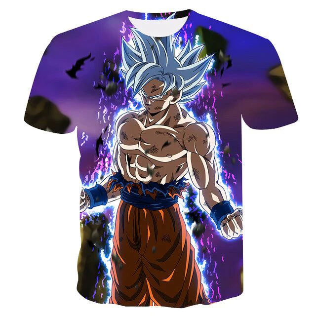 Dragon Ball T-Shirt Kids Tops Tee Anime Figures Son Goku Super Saiyan T-shirt Boys T-shirts Children Clothes Summer Short Sleeve