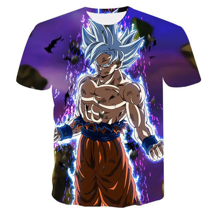 Dragon Ball T-Shirt Kids Tops Tee Anime Figures Son Goku Super Saiyan T-shirt Boys T-shirts Children Clothes Summer Short Sleeve