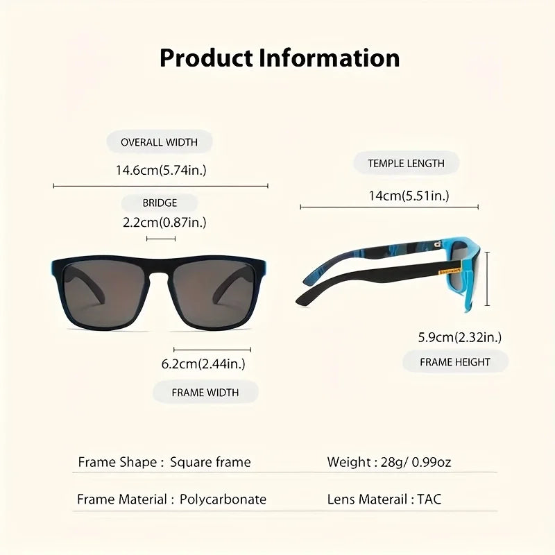 7Pairs Special Offer Square Polarized Sunglasses Anti Glare Sun Shades For Summer Party Vacation Travel Driving Fishing Glasses