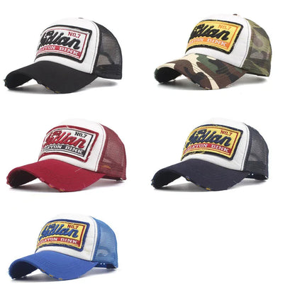 Boné Dad Cap em malha com letras bordadas, estilo streetwear, snapback, hip hop, outdoor e Y2K, chapéu trucker Gorras F2719 para mulher e homem