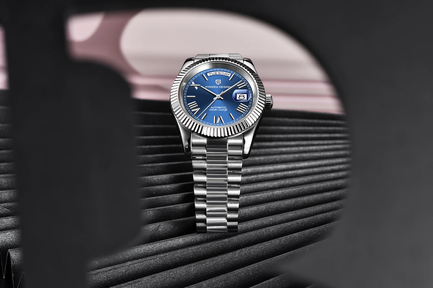 PAGANI DESIGN 2024 New DD40 NH36A Men's Watches Luxury Automatic Mechanical Watch For Men AR Sapphire Glass Date Wrist watch Men