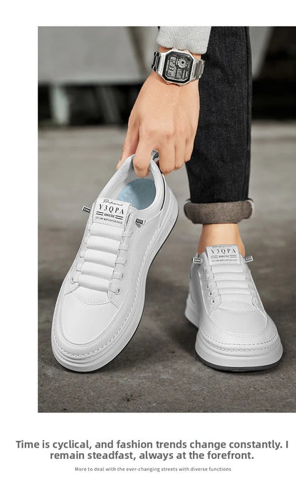 Men's Summer Fashionable Casual Driving Shoes Sporty Slip-On Loafers Versatile Comfortable Breathable Wear-Resistant Leather -..