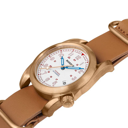 Relógio masculino Boderry Field Watches VOYAGER, caixa em bronze, mecânico automático, 100M impermeável, estilo militar, marca de topo