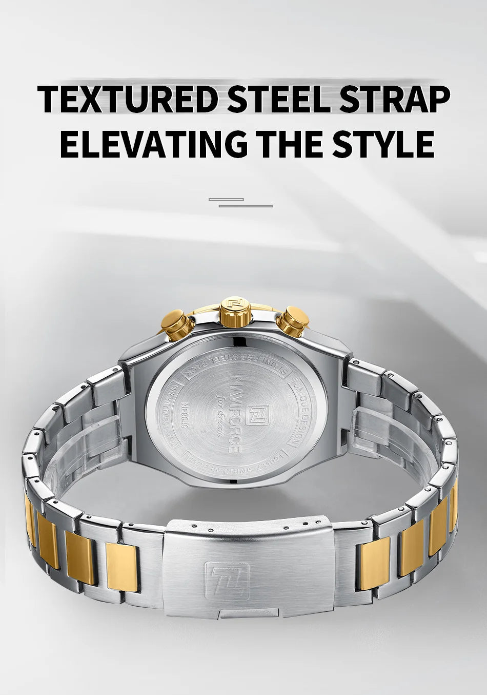 NAVIFORCE Men's Watches Quartz Fashion Business Classic Water Resistant Stainless Steel Strap WristWatch New Male Clock in 2024