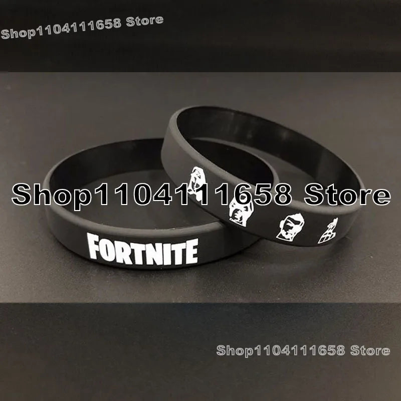 Luminous Silicone Bracelet Fortnite Theme Party Decoration Birthday Bracelet Rubber Trend Toys for Adults Teen Birthday Toy Gift