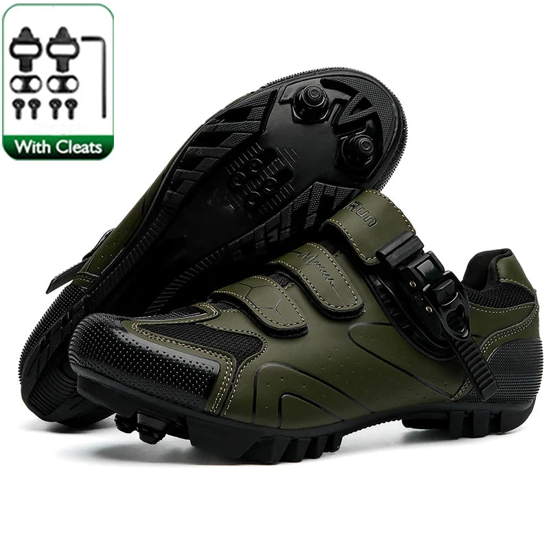 Neutral MTB Cycling Shoes, Compatible With Pelaton Road Cycling Shoes, Men's Cycling Sports Shoes, Reflective Strip Design
