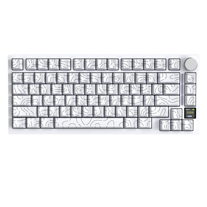 ATTACK SHARK X820 Ultra Wireless Mechanical Keyboard with TFT Smart Display & Knob, 75% Hot Swappable, BT/2.4G/Wired,Gift Switch