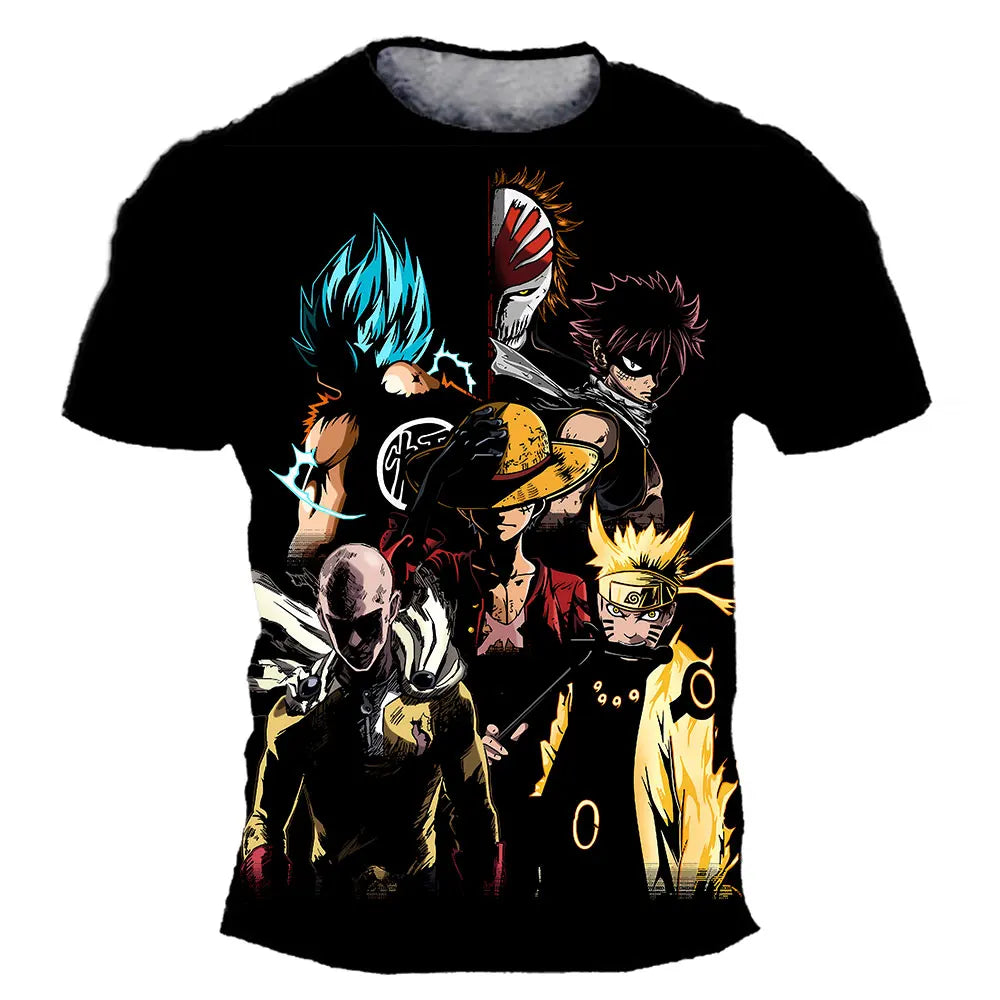 Anime Dragon Ball Son Goku 3D Print Kids T Shirt Summer Fashion Casual T-shirt Boy Girl Unisex Children's Clothing Tshirt Tops