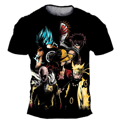 Anime Dragon Ball Son Goku 3D Print Kids T Shirt Summer Fashion Casual T-shirt Boy Girl Unisex Children's Clothing Tshirt Tops
