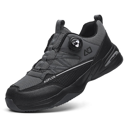 New Fashionable Hiking shoes, Comfortable and Breathable Men's Casual sports shoes, Outdoor walking shoes, black and Gray colors