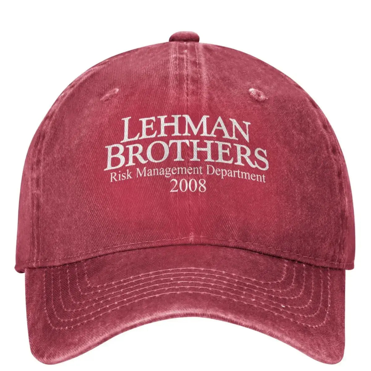 Lehman Brothers – kšiltovka s motivem řízení rizik – bankovní krach – kšiltovka typu „trucker“ – tenisová kšiltovka – skateová kšiltovka typu „snapback“ – dámské kšiltovky