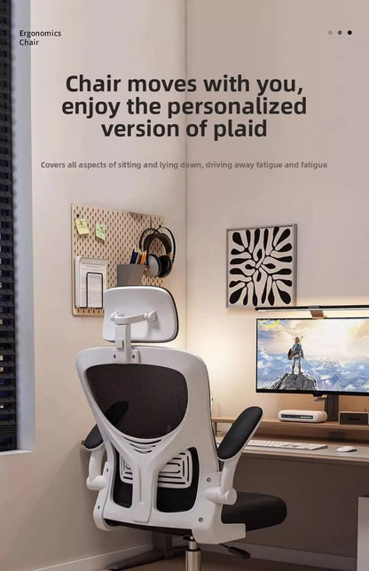 Sedia da gaming ergonomica per dormitorio e ufficio, ideale per lunghe sessioni, comoda sedia per scrivania e computer, sedia da gaming confortevole
