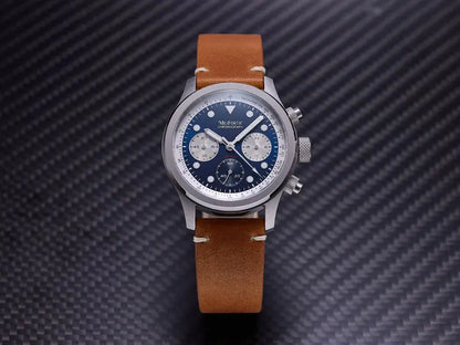 Milifortic 39MM Fashion Chronograph Watch Man R086 Retro C3Luminous Stainless Steel Waterproof 100M VK63 Quartz Watches For Man