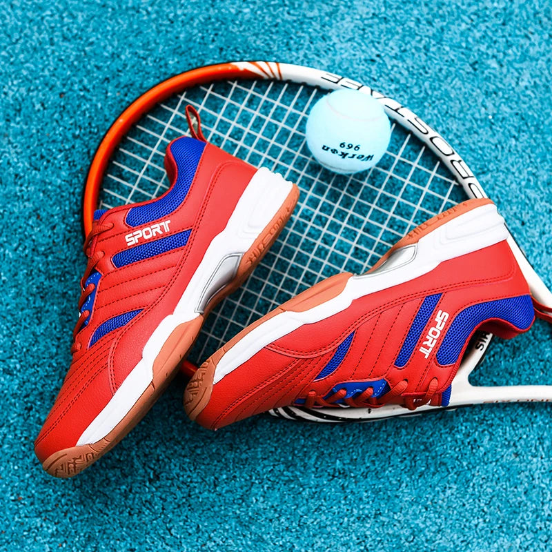 Zapatillas de tenis unisex transpirables para hombre y mujer, para deporte al aire libre, gimnasio, bádminton y voleibol