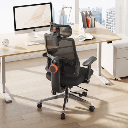NEWTRAL MAGICH-BPRO Ergonomic Chair with Footrest, Auto-Following Backrest Headrest Office Chair, Adaptive Lower Back Support