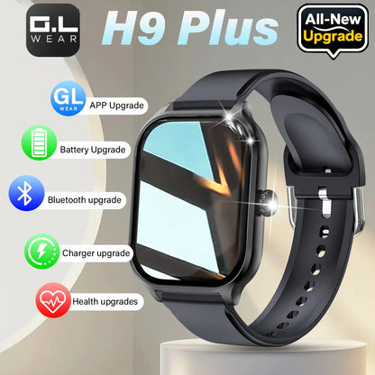 LAXASFIT New H9 Pro max Smart Watch Dial to Answer Calls Calorie Tracking Heart Rate Oximetry Monitoring Bluetooth Smartwatch