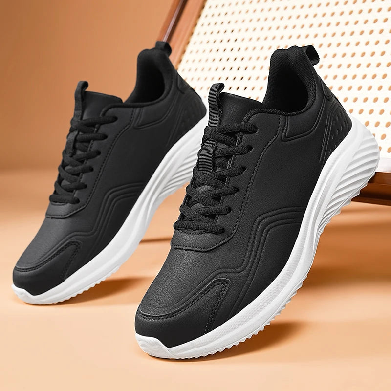 Autumn and Winter Men's Waterproof Sneakers, Soft and Cushion Sport Shoes for Walking, Plus Size 39-48 Casual Shoes for Men