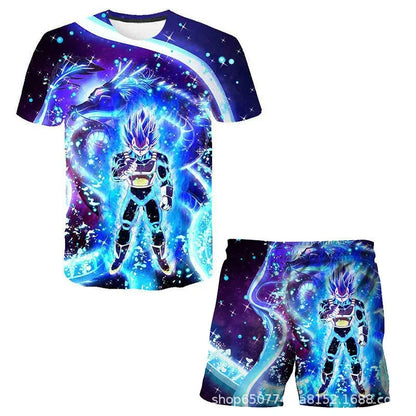 Conjunto infantil de verano Dragon Ball 2026: camiseta y pantalones cortos para niño, set de 2 piezas