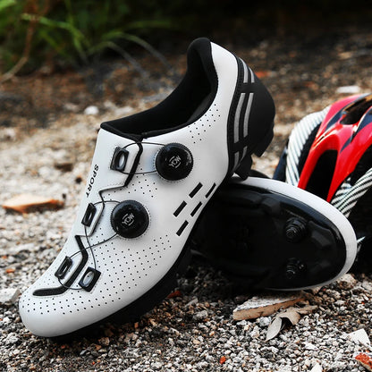 Sapatos de Ciclismo de Alta Qualidade para Homem SPD Autoencaixe Estrada Bicicleta Desporto Sapatos de Ciclismo MTB de Montanha Antiderrapantes para Mulher 36-47