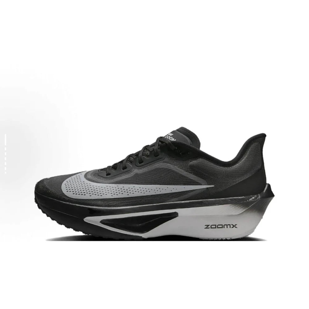 Nike Zoom Fly 6 Bekväma låga, halkfria och slitstarka löparskor för män, svart/grå FN8454-001