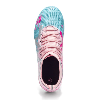 Professional Soccer Shoes TF Broken Nail Teenagers Durable Looking High Tops Training Shoes Adult Outdoors Non-Slip Football Shoes