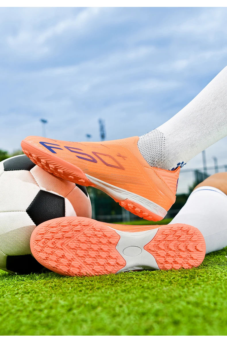 New Men's Football Boots Turf Soccer Shoes Sport Ultralight Comfortable Cleats Futsal Non Slip Fg Grass Indoor Adult Non-Slip