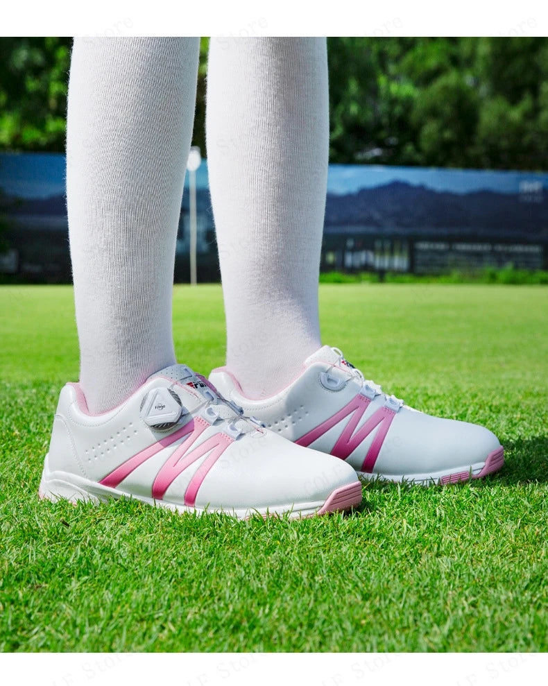 PGM Boys Girls Golf Shoes Lightweight Soft and Breathable Waterproof Anti-Slip Universal Outdoor Sports Shoes XZ127