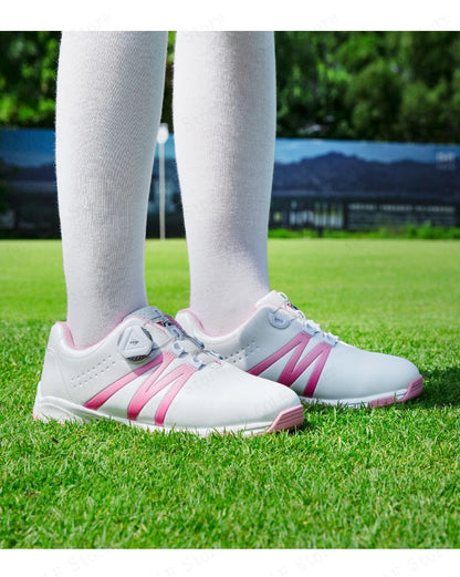 PGM Boys Girls Golf Shoes Lightweight Soft and Breathable Waterproof Anti-Slip Universal Outdoor Sports Shoes XZ127