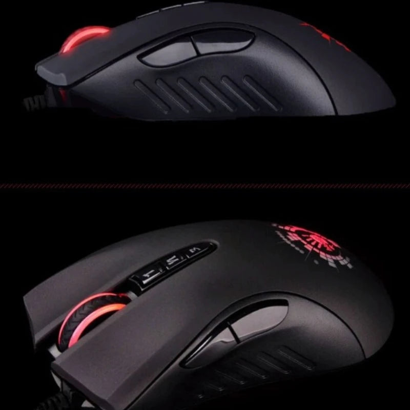Mouse gaming cablato A4Tech Bloody A91 con macro istantanea a un clic, Macro Drive Io1.1, motore ottico e 8 macro programmabili