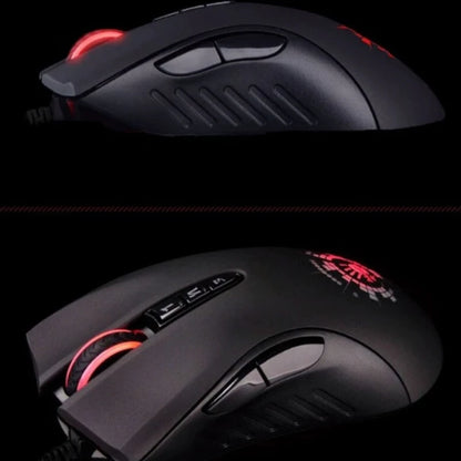 Mouse gaming cablato A4Tech Bloody A91 con macro istantanea a un clic, Macro Drive Io1.1, motore ottico e 8 macro programmabili