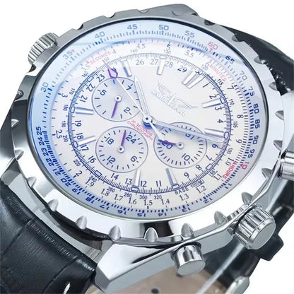 JARAGAR 212 Reloj mecánico automático para hombre, de estilo moderno y ejecutivo, de lujo, con calendario semanal, reloj para hombre, regalo premium, Reloj Hombre
