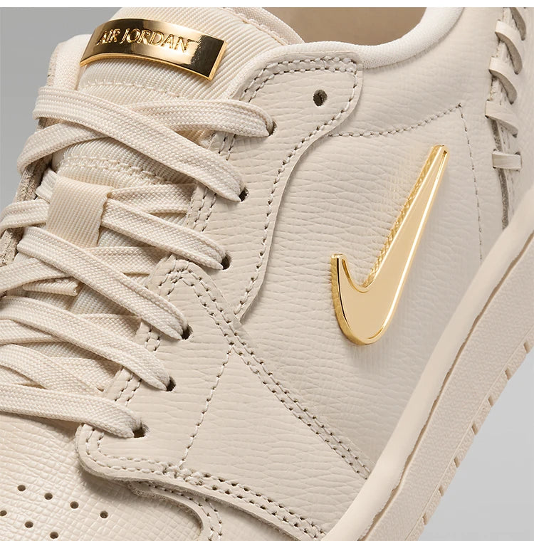 Nike Authentic Air Jordan 1 MM Low Small Gold Hook Women's Sneakers FN5032-200
