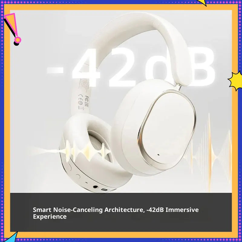 Auscultadores Over-Ear FiiO EH13 Wireless Bluetooth ANC – Headset Gaming HiFi LDAC com Cancelamento de Ruído, Graves Profundos e Longa Autonomia de Bateria