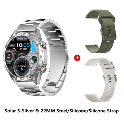 HAYLOU Solar 5 Smart Watch 1.58'' AMOLED Display Smart Watch Voice Calling 24H Health Monitoring 100+ Sport Modes Smartwatch