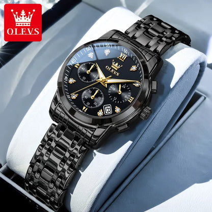 OLEVS 2858 Women Watch Luxury Brand Quartz Watch Waterproof Luminous Date Chronograph Women Bracelet Dress Diamond Watch Reloj