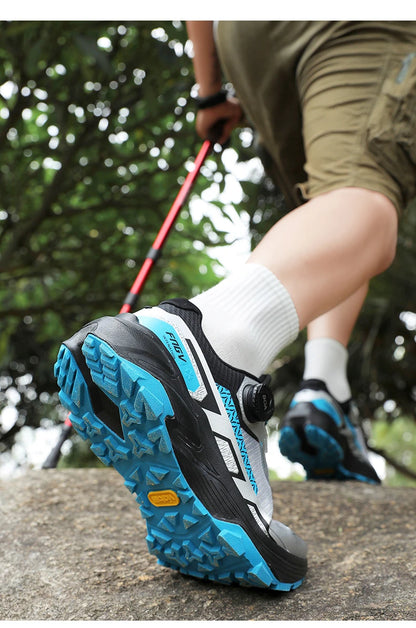 Scarpe da running da uomo primavera/estate, scarpe da trekking outdoor resistenti all’usura con chiusura BOA, stile sportivo e casual traspirante