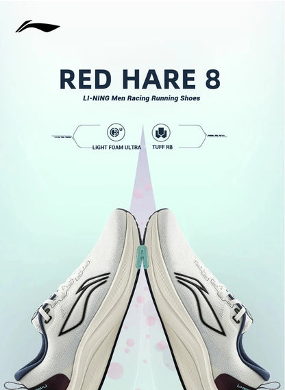 Ténis de corrida Li-Ning RED HARE 8 para homem, LIGHT FOAM ULTRA, refletores, amortecimento estável, sapatilhas leves LiNing ARPV001