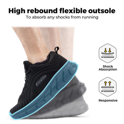 FitVille wide toe box shoes for men, cushioned, extra wide width, non-slip, wide lightweight breathable running shoes