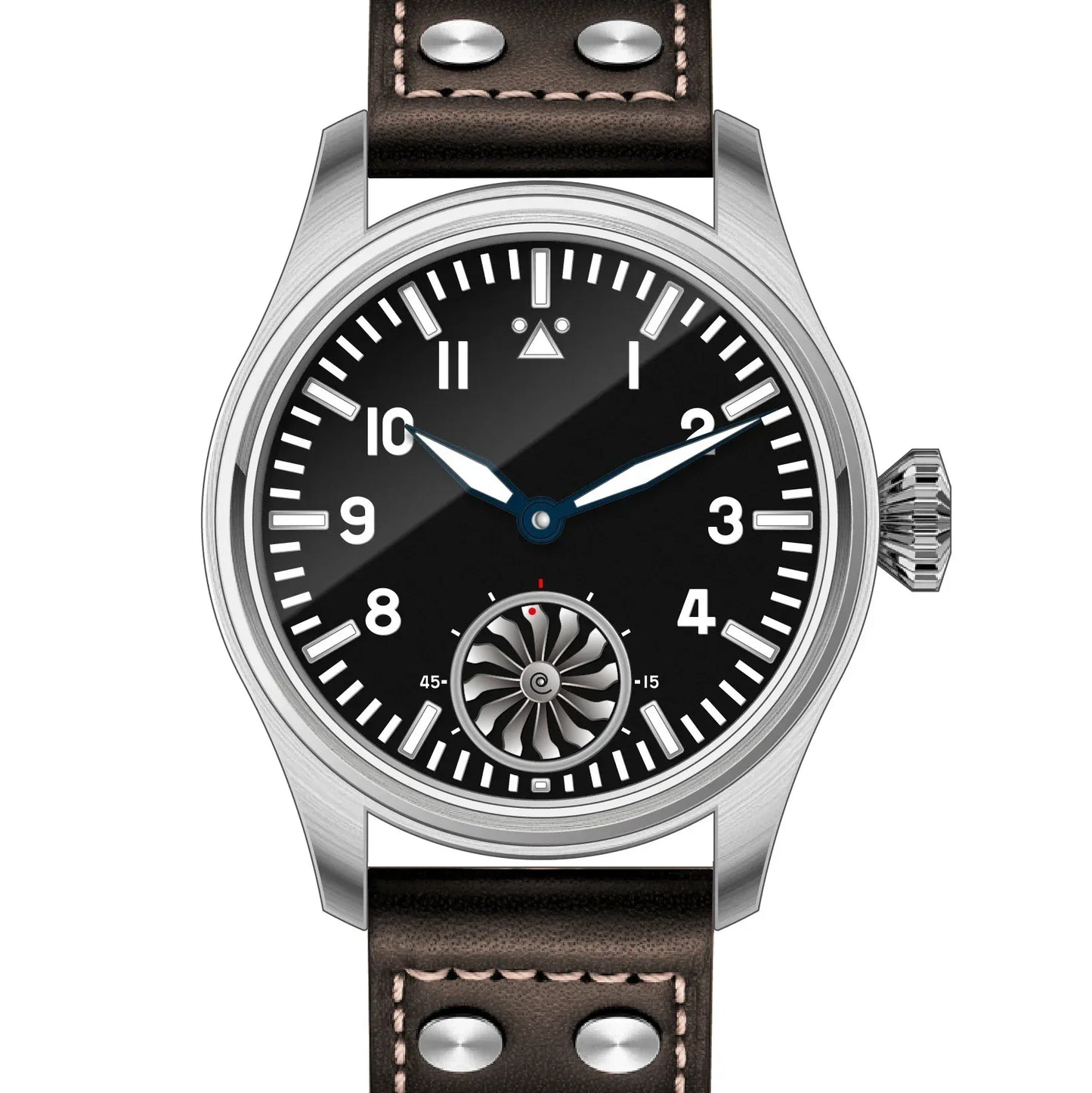 Hruodland 2025 Neue mechanische Herrenuhr Seagull ST3620 Retro-Pilot 43MM BGW-9 Leuchtend Saphirglas Turbine Reloj Hombre