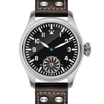 Hruodland 2025 Neue mechanische Herrenuhr Seagull ST3620 Retro-Pilot 43MM BGW-9 Leuchtend Saphirglas Turbine Reloj Hombre