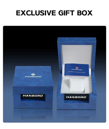 HANBORO hourly clock series men's fully automatic mechanical watch 5379