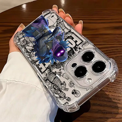 Game Fortnite Phone Case For iPhone 17 16e 16 15 14 13 12 11 Mini Air Pro Max X XR XSMax 7 8 Plus Anti Fall Transparent Cover