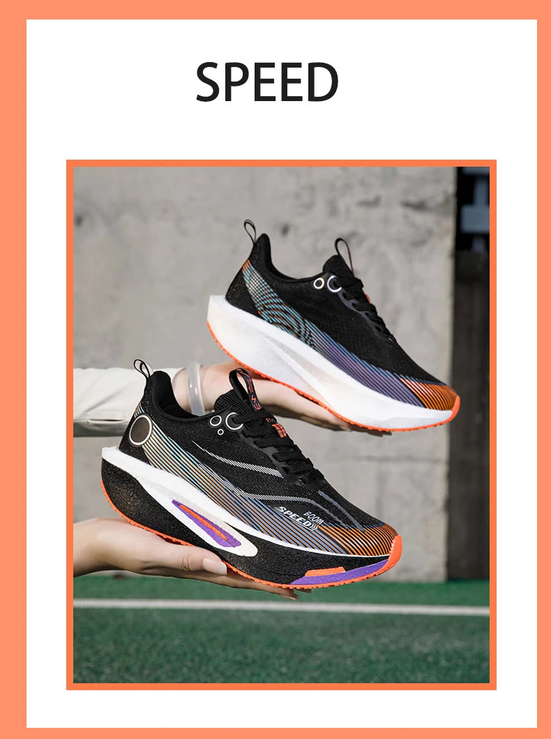 Carbon Plate Running Shoes Men Women Professional Marathon Racing Sneakers Breathable Lightweight Road Running Training Shoes