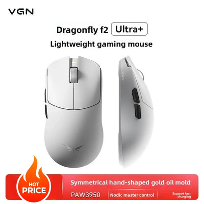 VGN Dragonfly F2 ProMax/Ultra Esports Gaming Mouse 42000DPI 0.125ms For CS:GO Latency Wired/Wireless Dual 8K 3-Mode PAW3395/3950