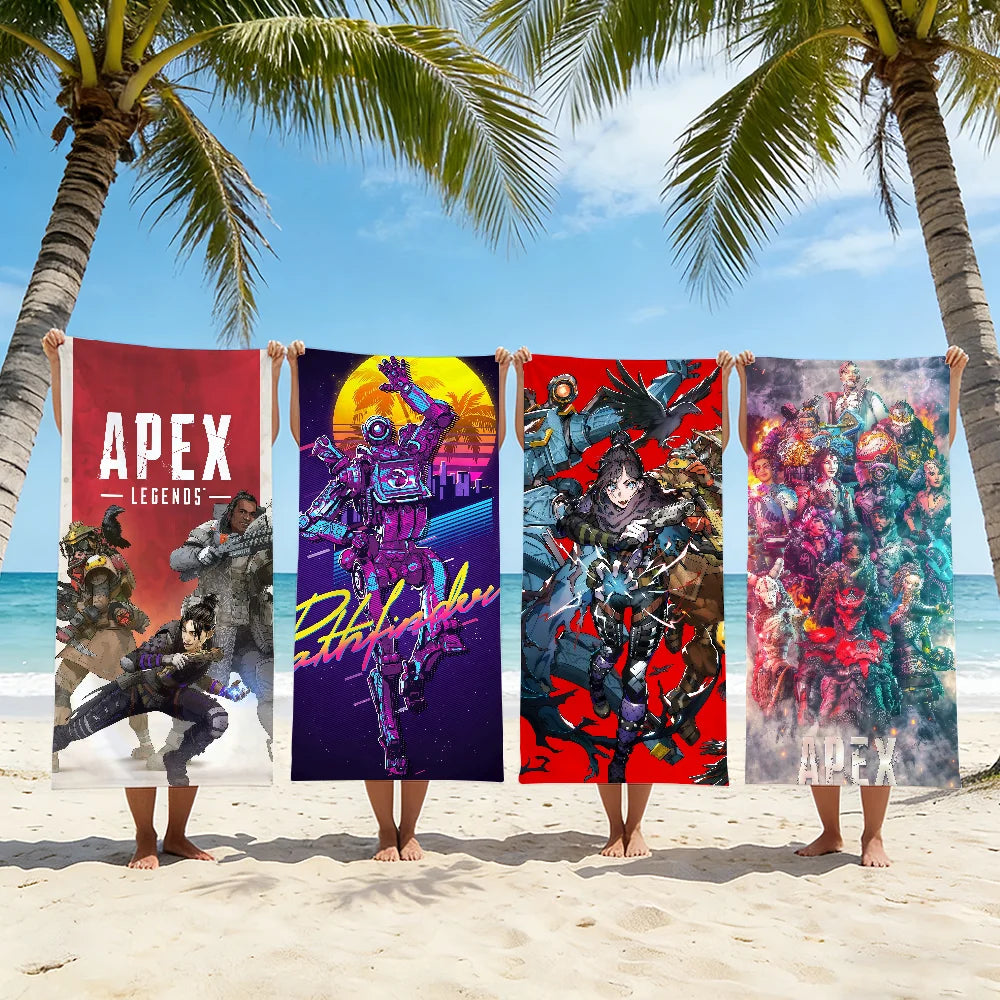 Game Apex Legends Towel Beach Shower Bath Travel Lightweight Skin Friendly for Pool Camping Cruise Summer