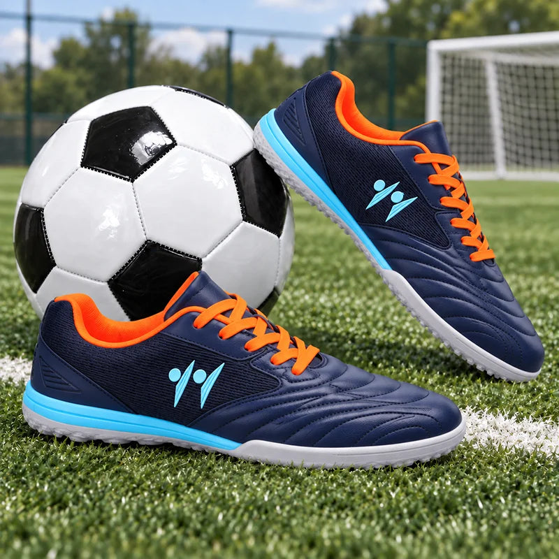 Nouvelles chaussures de football pour hommes, antidérapantes, de haute qualité, pour futsal et terrain en gazon, chaussures de football montantes, baskets, pour matchs en salle et en extérieur, meilleures ventes