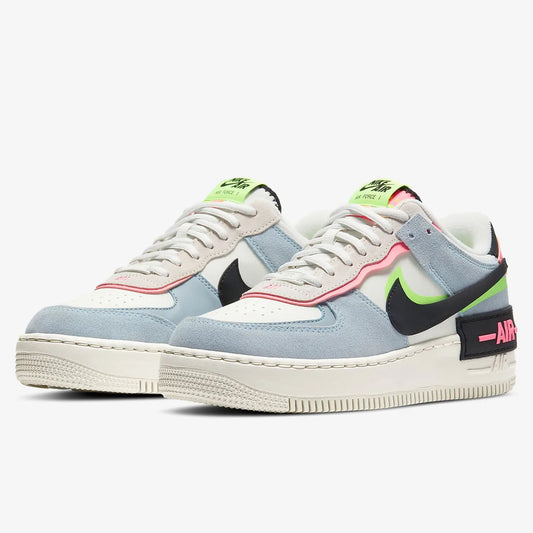 Nike Originals Scarpe casual da uomo Air Force 1 Shadow AF1 Pink Blue Macaron CU8591-101