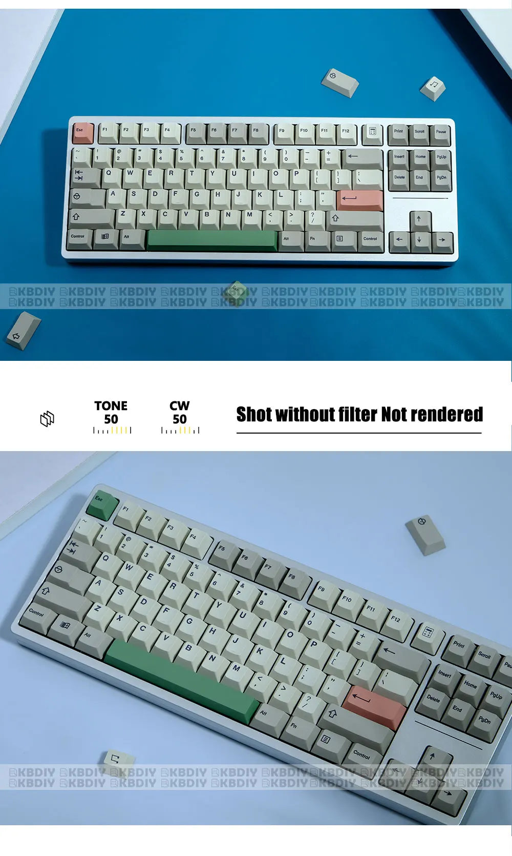 KBDiy GMK 9009 Retro Cherry Profile Keycap 134 Keys/Set For Mechanical Keyboard DIY Custom PBT DYE-SUB 61 60 Backlit ISO Keycaps